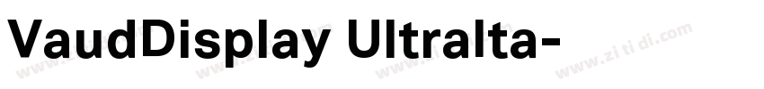 VaudDisplay UltraIta字体转换 VaudDisplay UltraIta字体转换